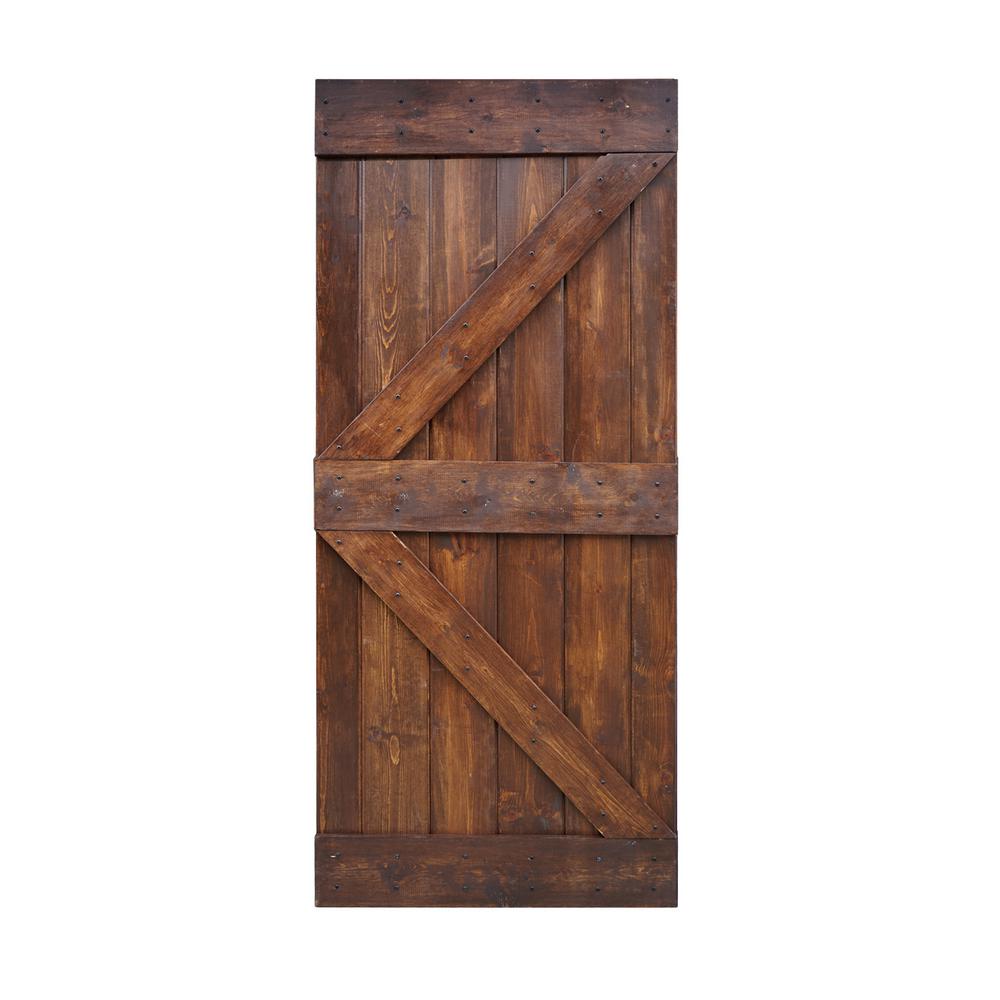 Black Interior Closet Doors Windows The Home Depot 36 In X 84 K Series Diy Dark Walnut Finished Knotty Pine Wood