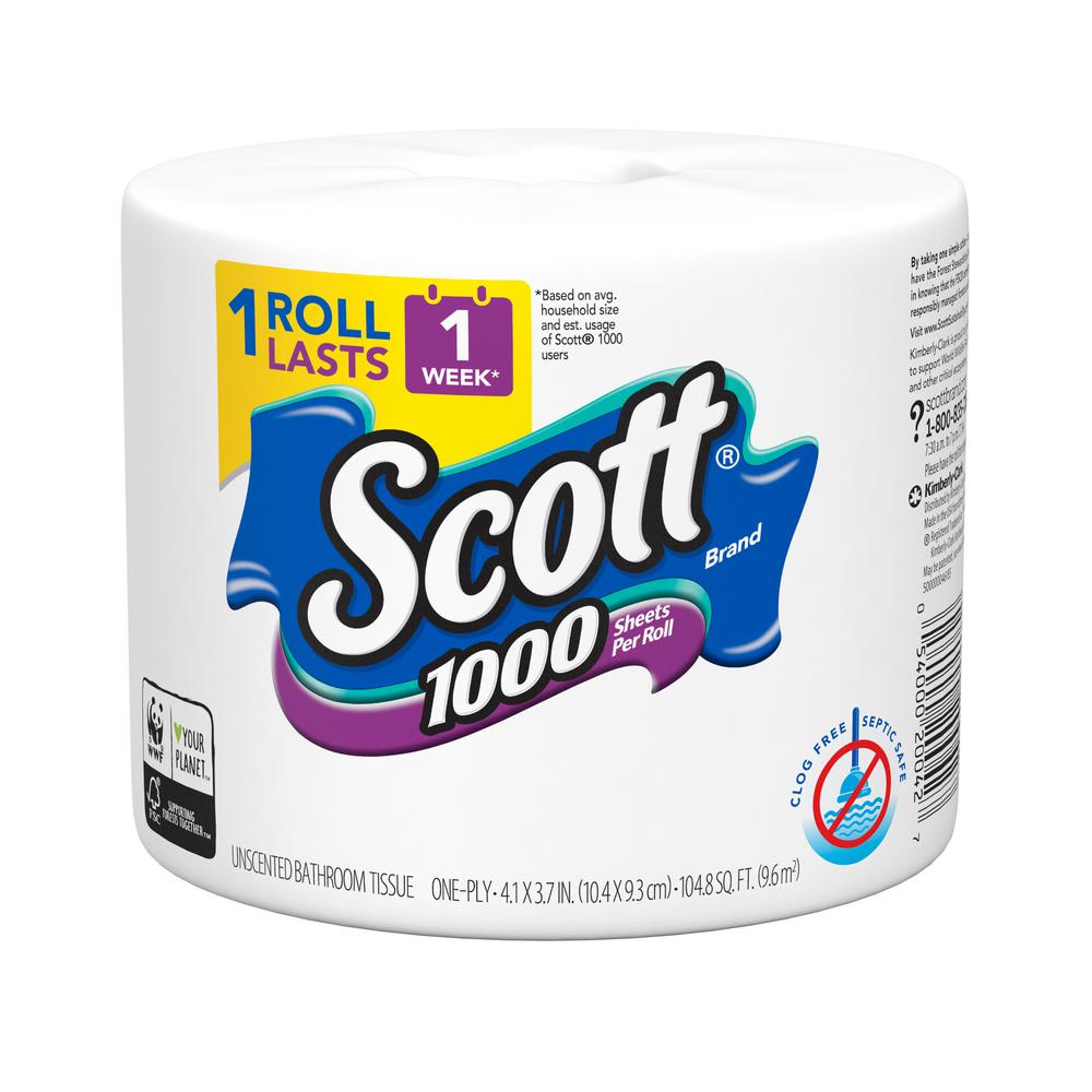 Scott Toilet Paper Bath Tissue 36 Rolls 1100 Sheets