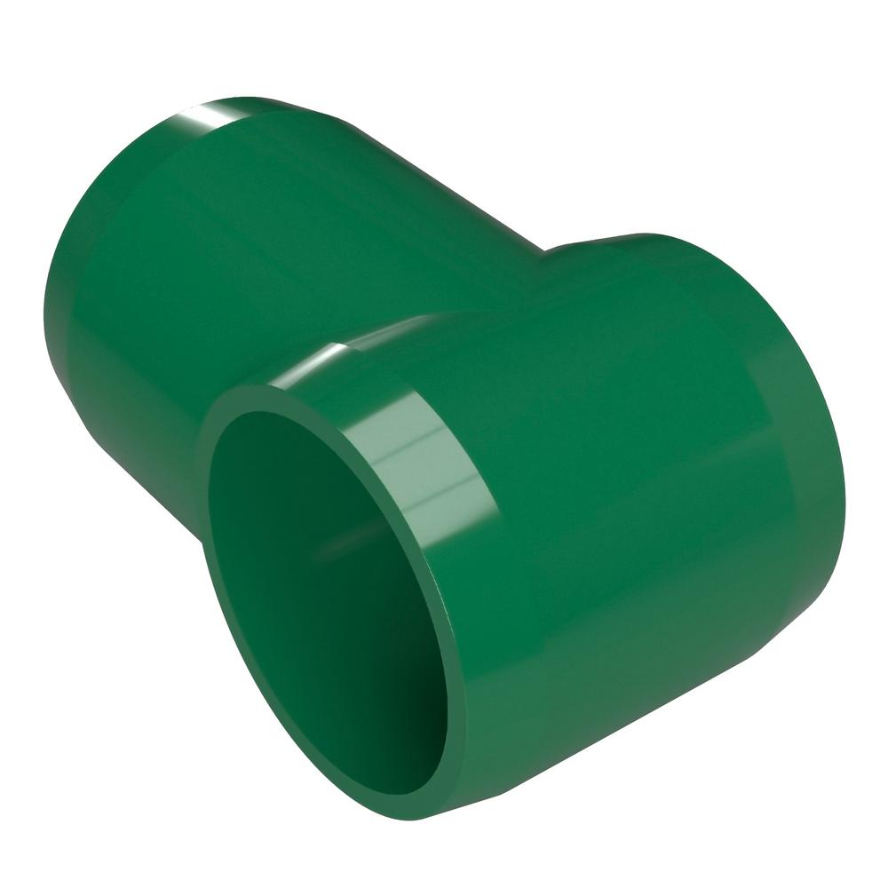 1//2 Size Pack of 10 Green Furniture Grade FORMUFIT F0123WE-GR-10 3-Way Elbow PVC Fitting