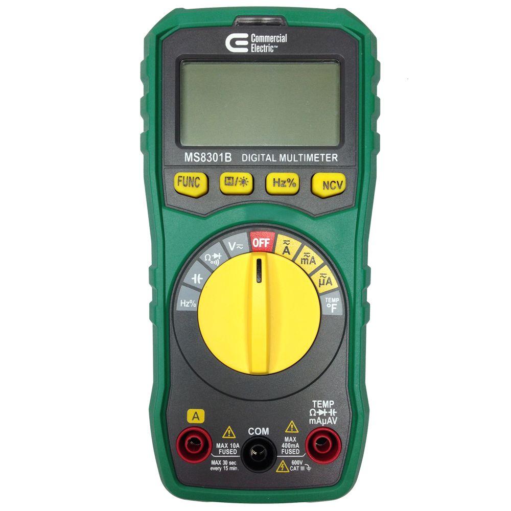 Commercial Electric Auto Ranging Digital Multimeter Ms8301b