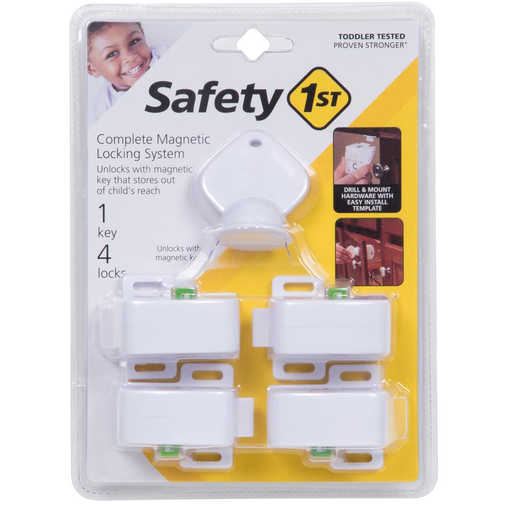 safety 1st adhesive magnetic child safety lock system