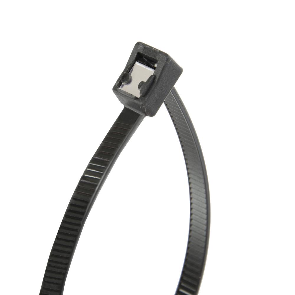 Black 8/" Inch UV Resistant Nylon Cable Zip Wire Tie 50 lbs 300 Pack Lot Pcs