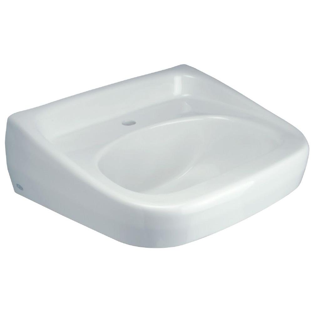 Zurn Wall Hung Bathroom Sink in WhiteZ5341 The Home Depot