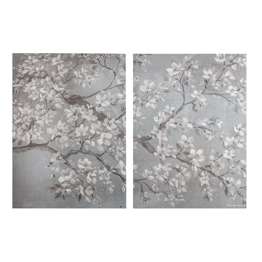 Graham & Brown 31 in. x 24 in. "Tranquil Orchid" Printed Canvas Wall