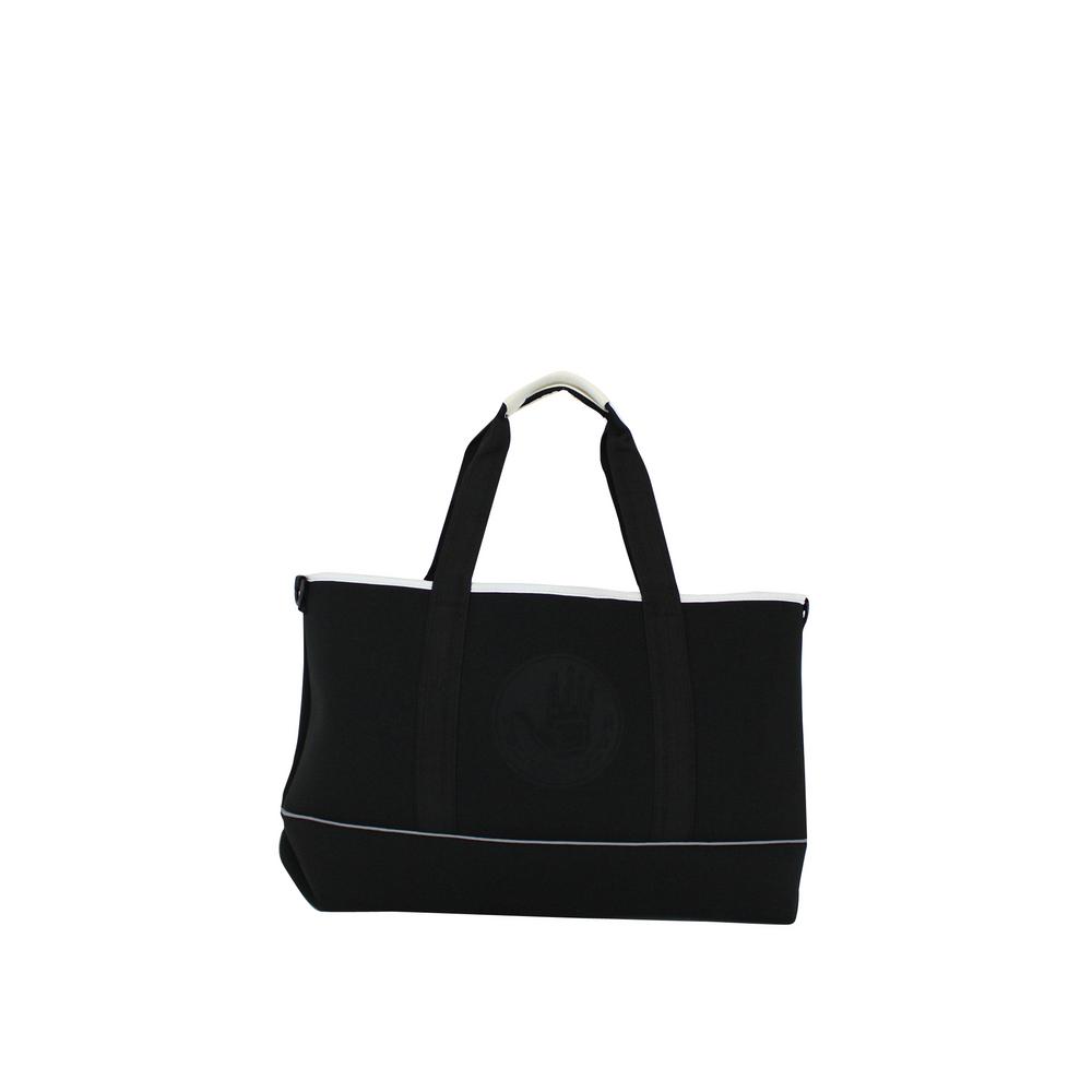 black medium tote bag