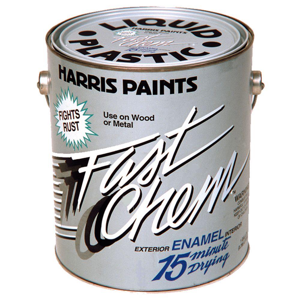 Harris Fast Chem 1 Gal Gloss Oil Based White Enamel 24302 The Gloss Oil Based White Enamel