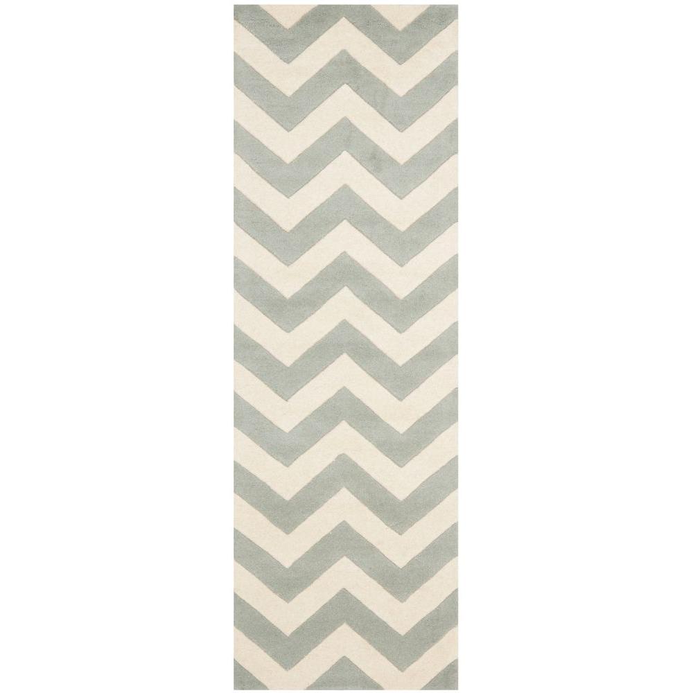 Safavieh Chatham Grey Ivory 2 Ft X 15 Runner Rug Cht715e 215 Safavieh Chatham Grey Ivory 2 Ft X 15 Runner Rug
