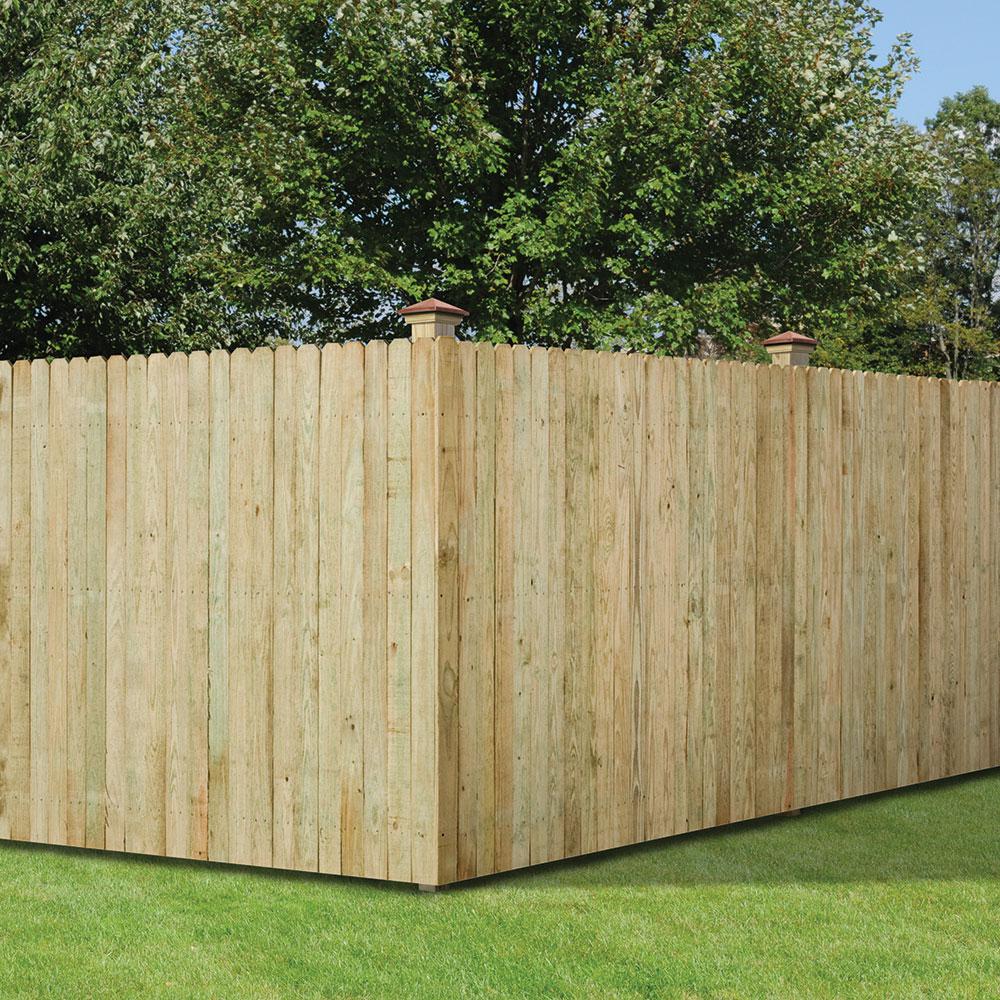 home depot pressure treated stockade fence