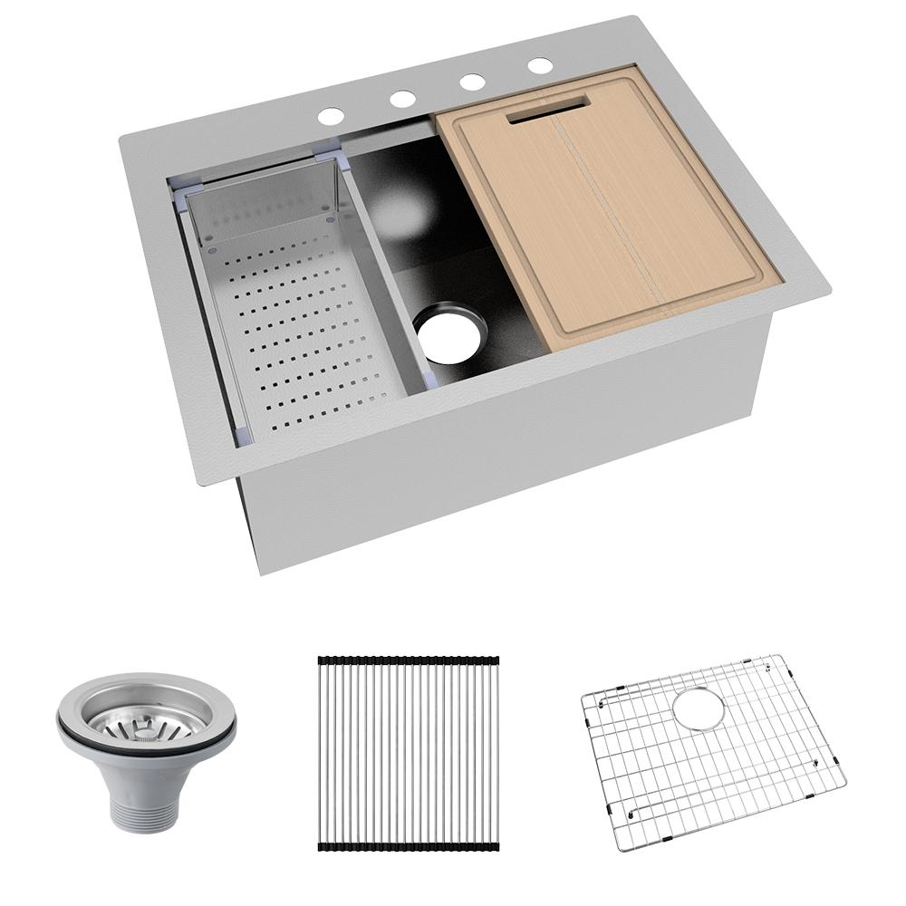 Glacier Bay All-in-One Drop-In Stainless Steel 30 in. 4 ...