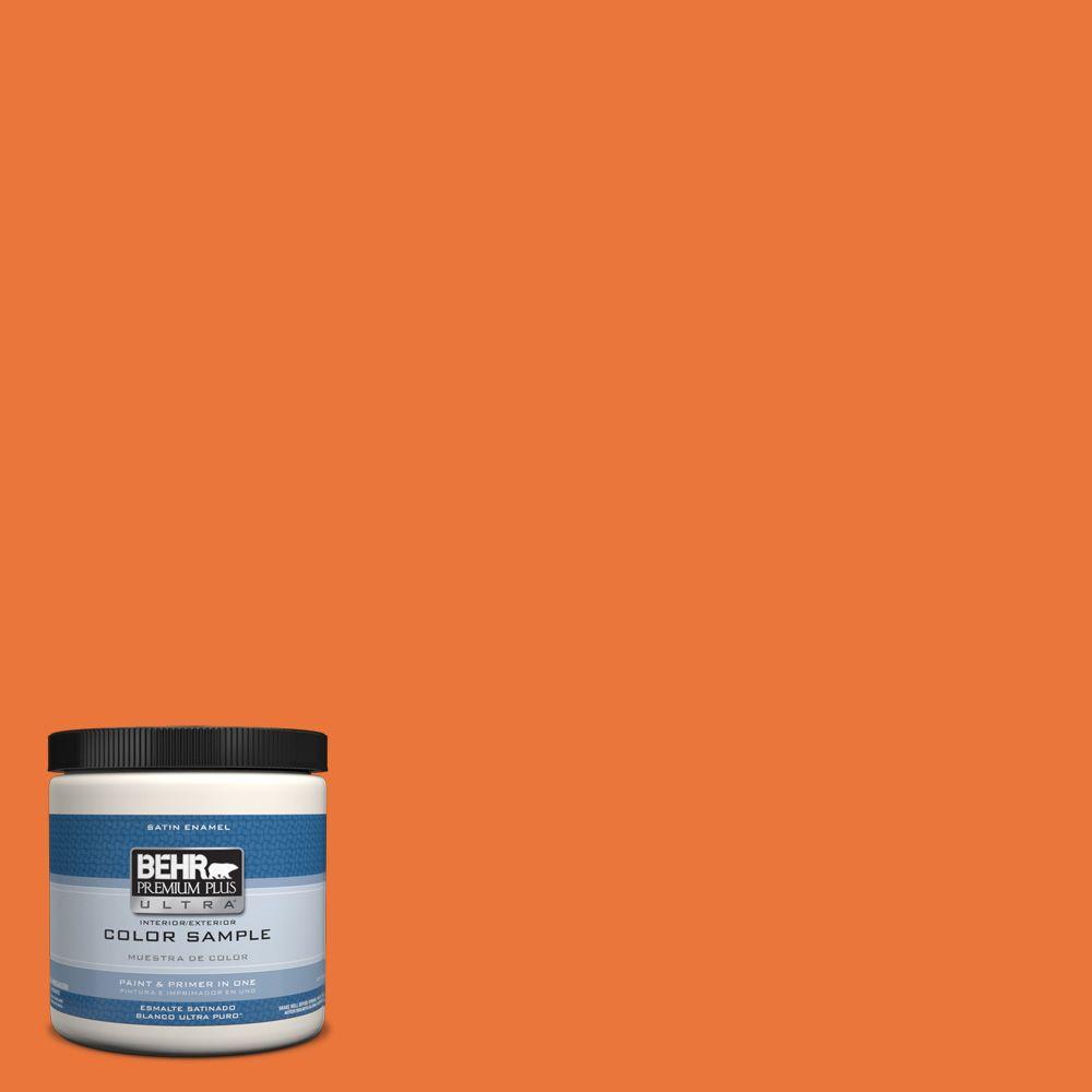 Behr Premium Plus Ultra 8 Oz Home Decorators Collection Hdc Md 27 Home Decorators Collection Hdc Md 27 Tart Orange Satin Enamel Interior Exterior Paint Primer Sample