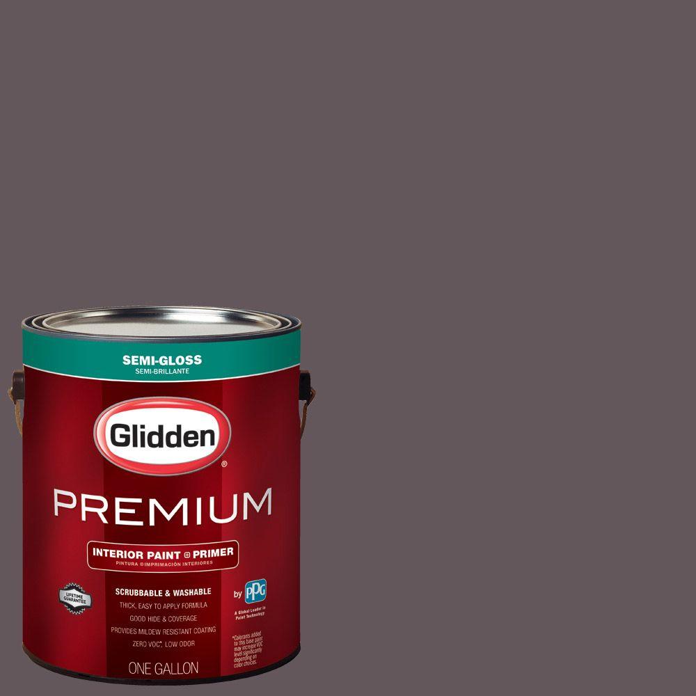 Glidden Premium 1 Gal Hdgcn60u Berry Brown Semi Gloss Interior Hdgcn60u Berry Brown Semi Gloss Interior Paint With Primer