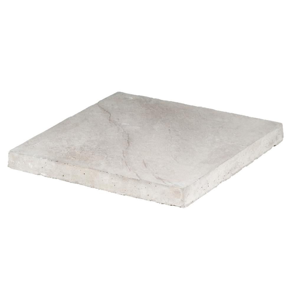 Oldcastle Yorkstone 18 in. x 24 in. x 2 in. Grey Concrete Step Stone