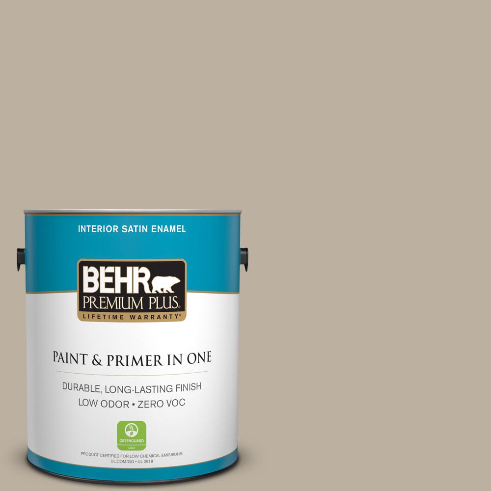 Behr Premium Plus 1 Gal 750d 4 Pebble Stone Satin Enamel Zero Voc Behr Premium Plus 1 Gal 750d 4 Pebble Stone Satin Enamel Zero Voc