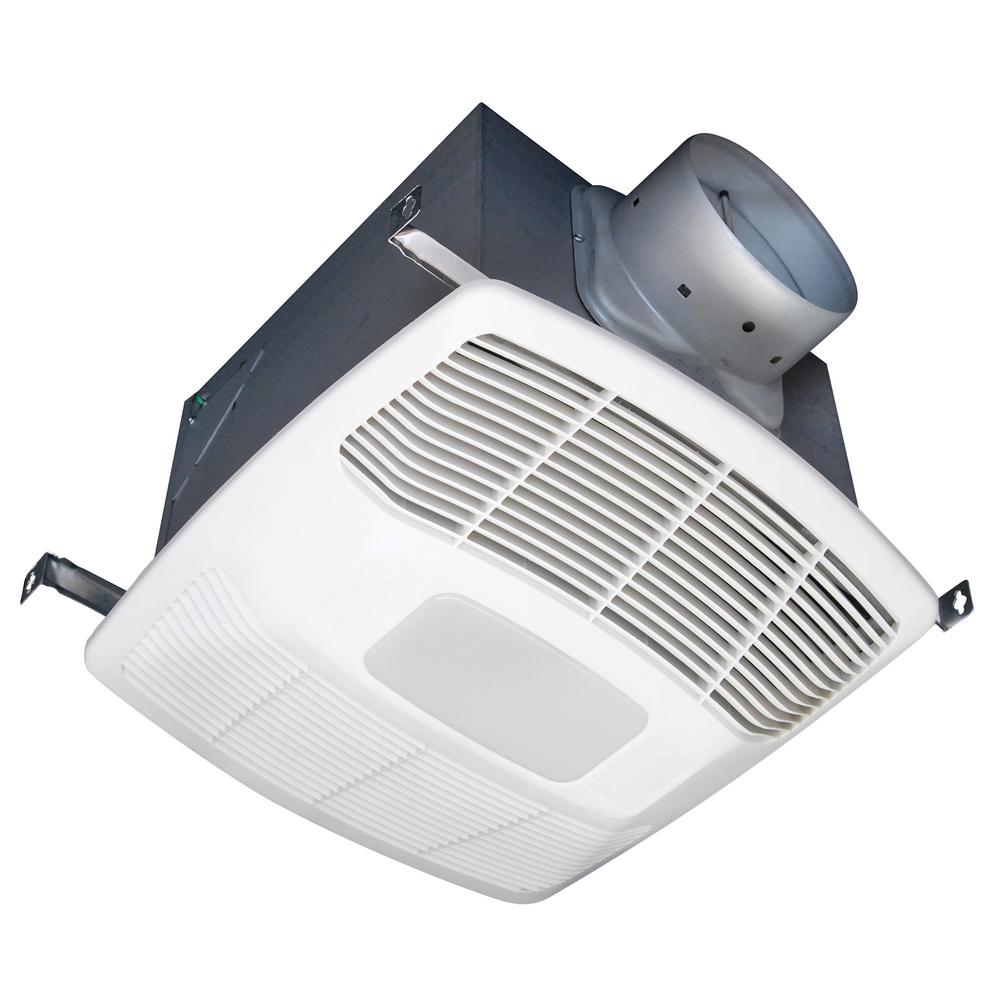 Air King ECO White 130 CFM Humidity Sensing Bathroom Exhaust Fan with