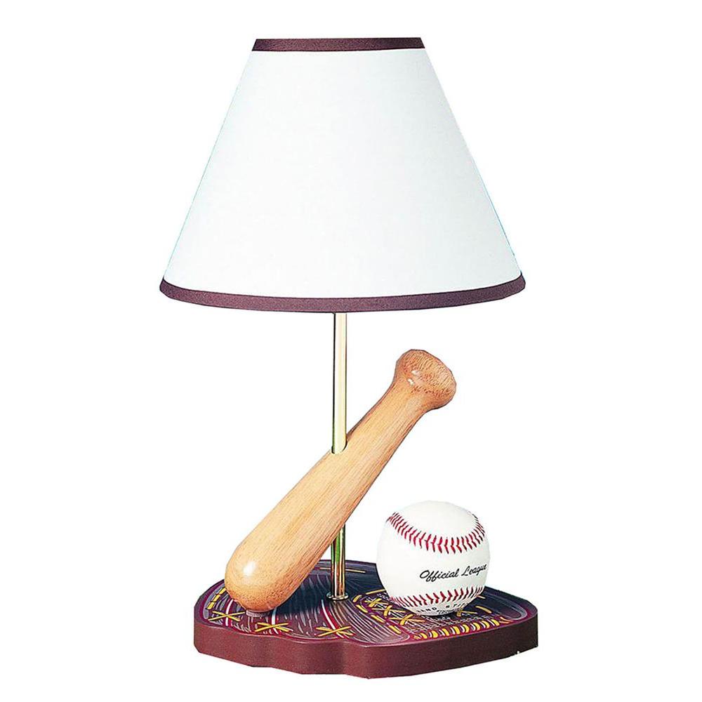 CAL Lighting Cooper 15 inch Multi-Color Baseball Novelty Lamp by CAL Lighting