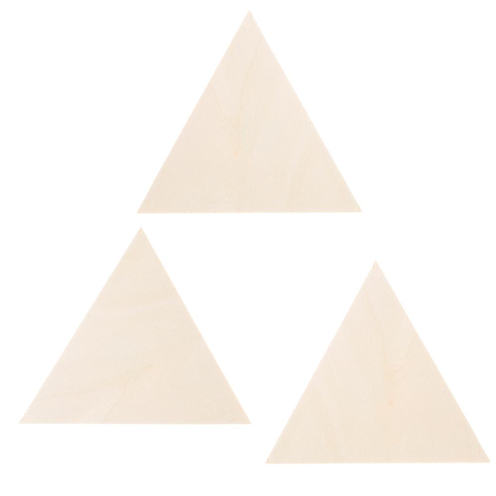 wood triangles for crafts