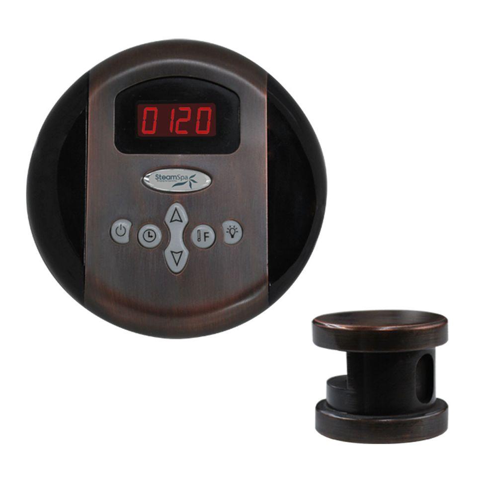 SteamSpa Oasis Programmable Steam Bath Generator Control Kit in Oil Rubbed Bronze