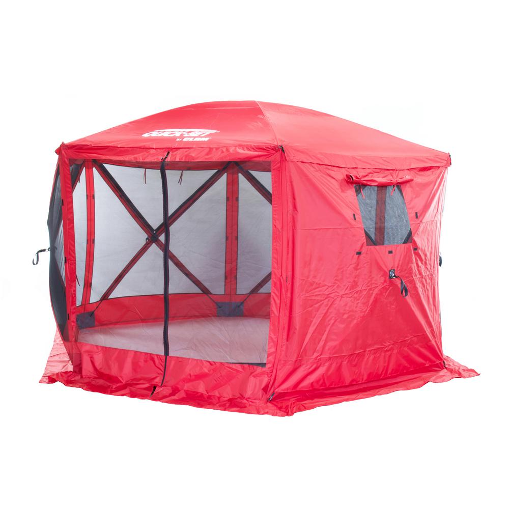 Clam Quickset Escape 6 Side Red Sport Screen Shelter