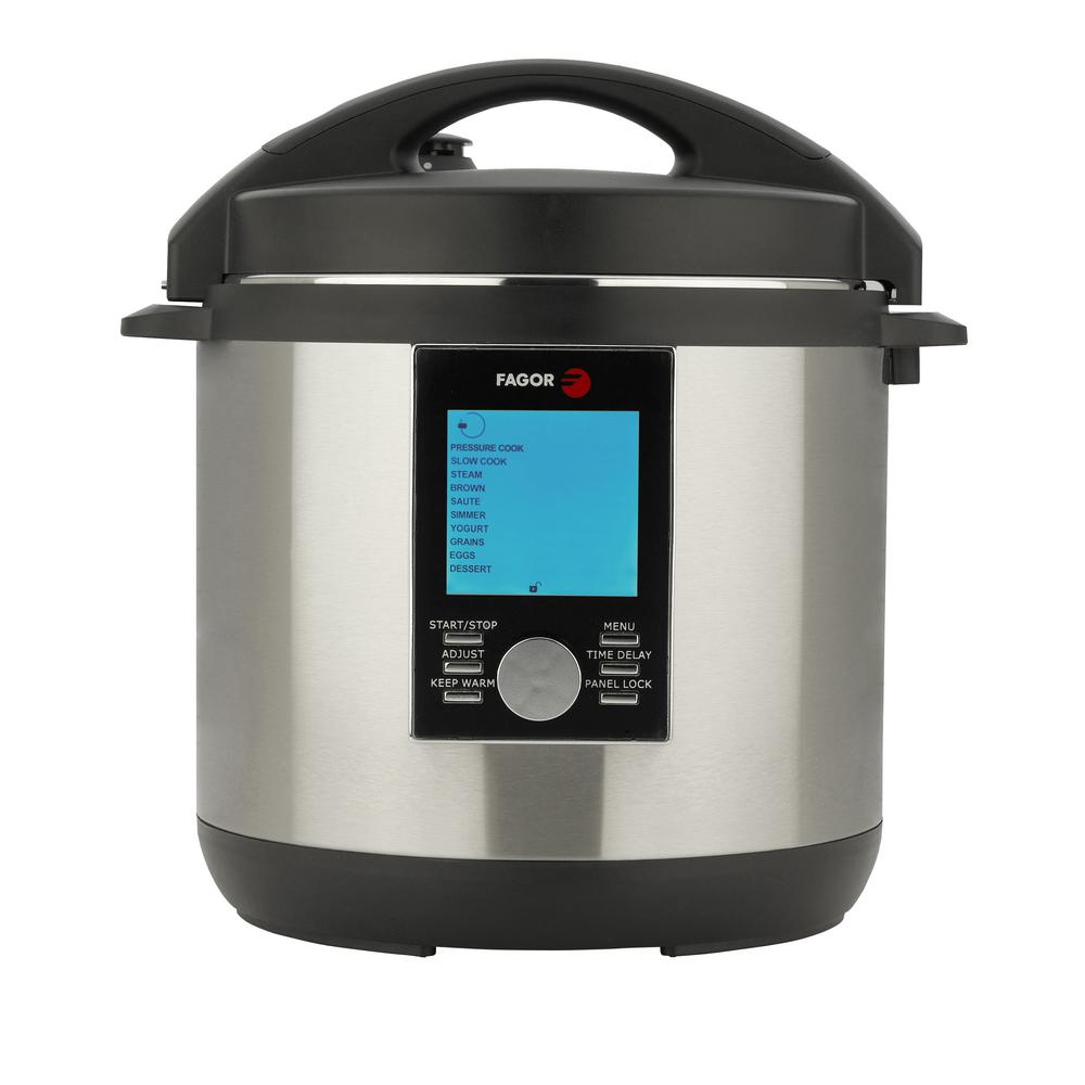 UPC 735186011310 product image for LUX LCD 8 Qt. Multi-Cooker, Stainless/Black | upcitemdb.com