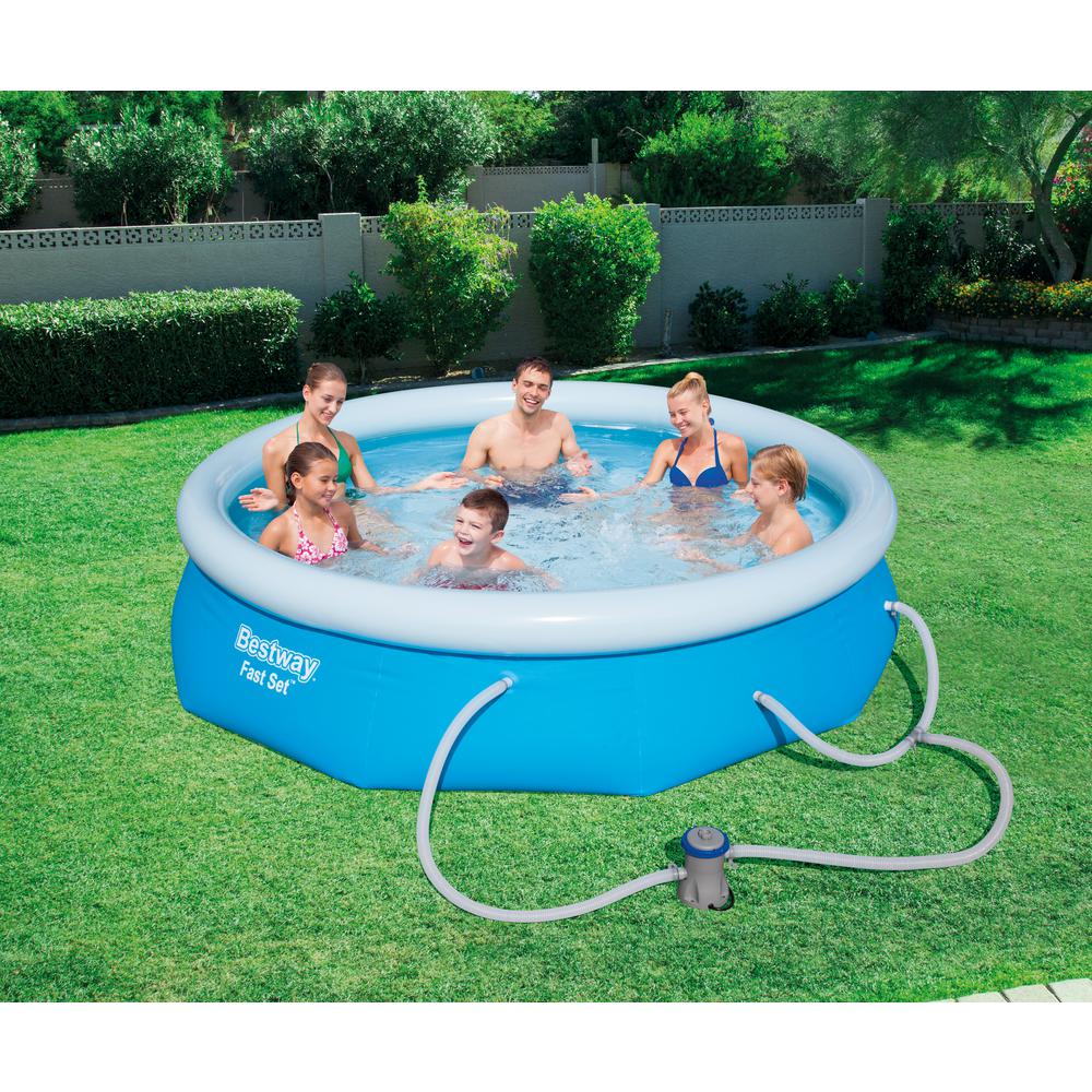 Bestway Fast Set 10 Ft X 30 In D Round Inflatable Pool With 330