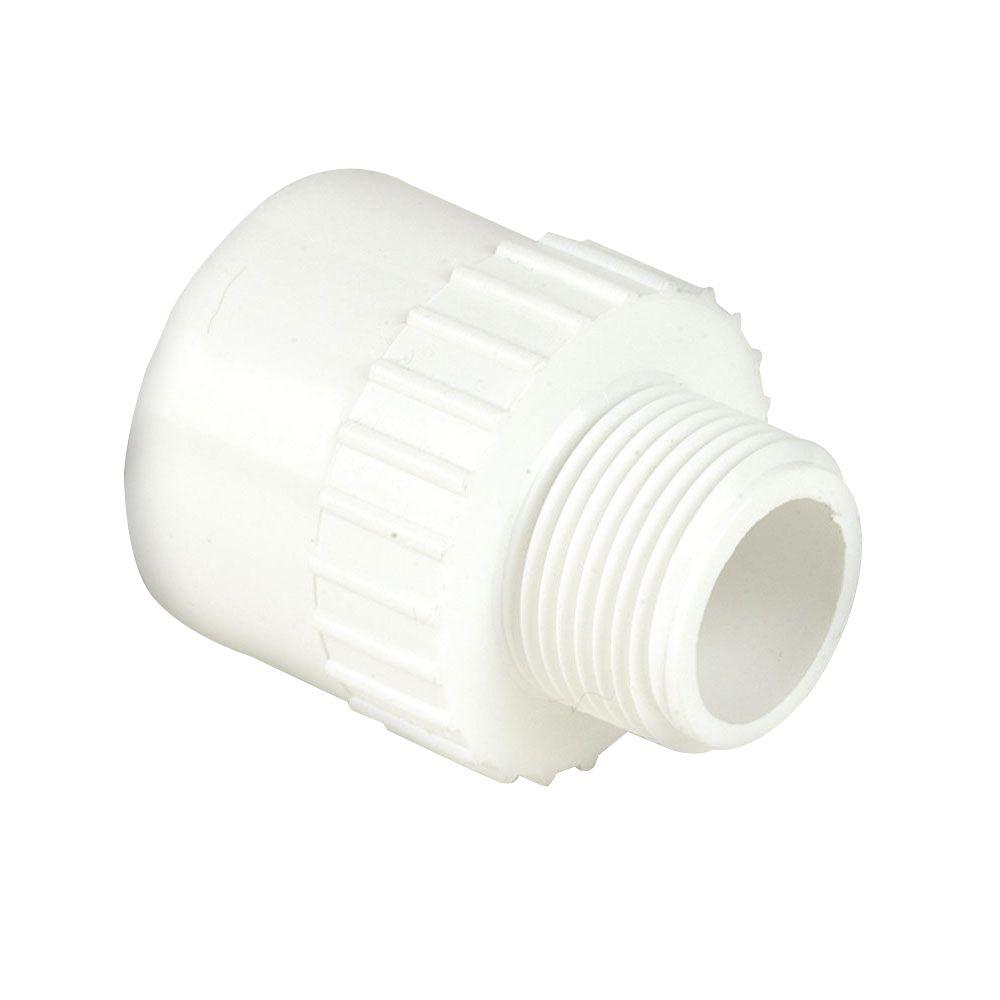 DURA 1 in. x 3/4 in. Sch. 40 PVC Reducing Male Adapter-C436-131 - The ...