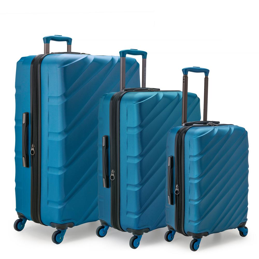 4 wheel suitcase set