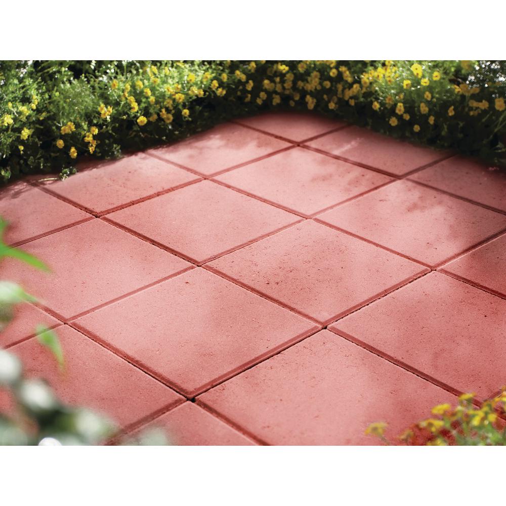 Tileco 12 In X Square Red Concrete Patio Block Pbsr The Home Depot - Round Red Concrete Patio Stone Tileco 12 In X Square Red Concrete Patio Block Pbsr The Home Depot - Round Red Concrete Patio Stone