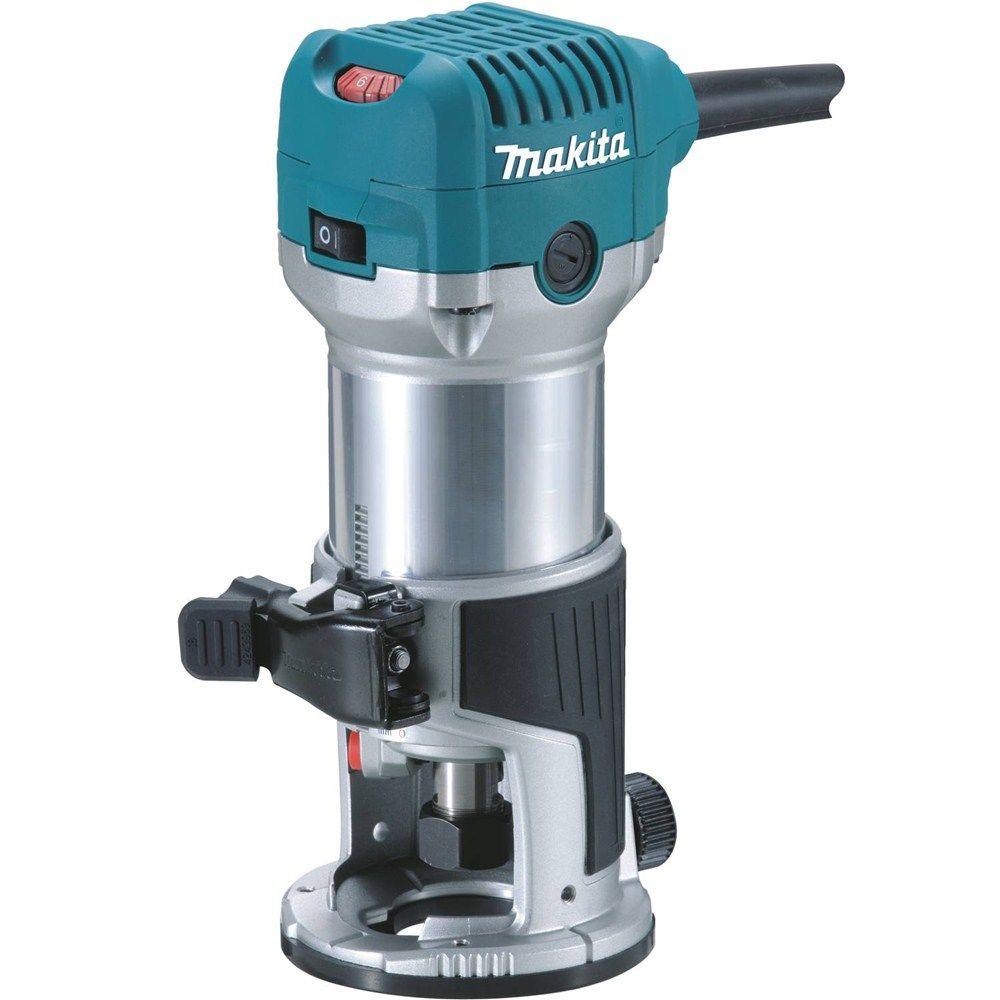 Makita 6.5 Amp 1-1/4 HP Corded Fixed Base Variable Speed Compact Router ...