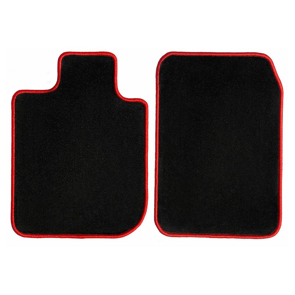 Ggbailey Lincoln Town Car Black With Red Edging Carpet Car Mats