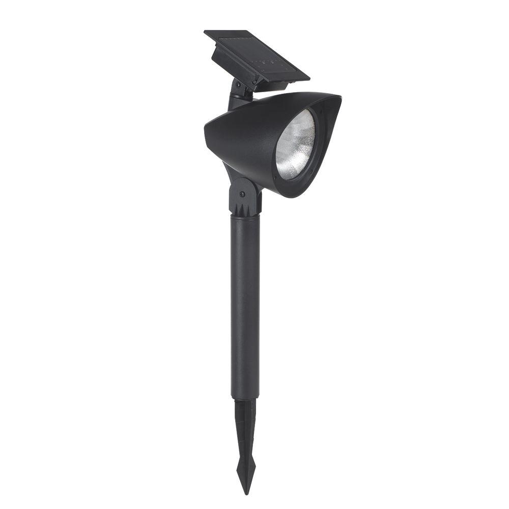 Maximus Solar Powered Led Black Spot Light Ss15pc P2 Bk 1 The Home Maximus Solar Powered Led Black Spot Light
