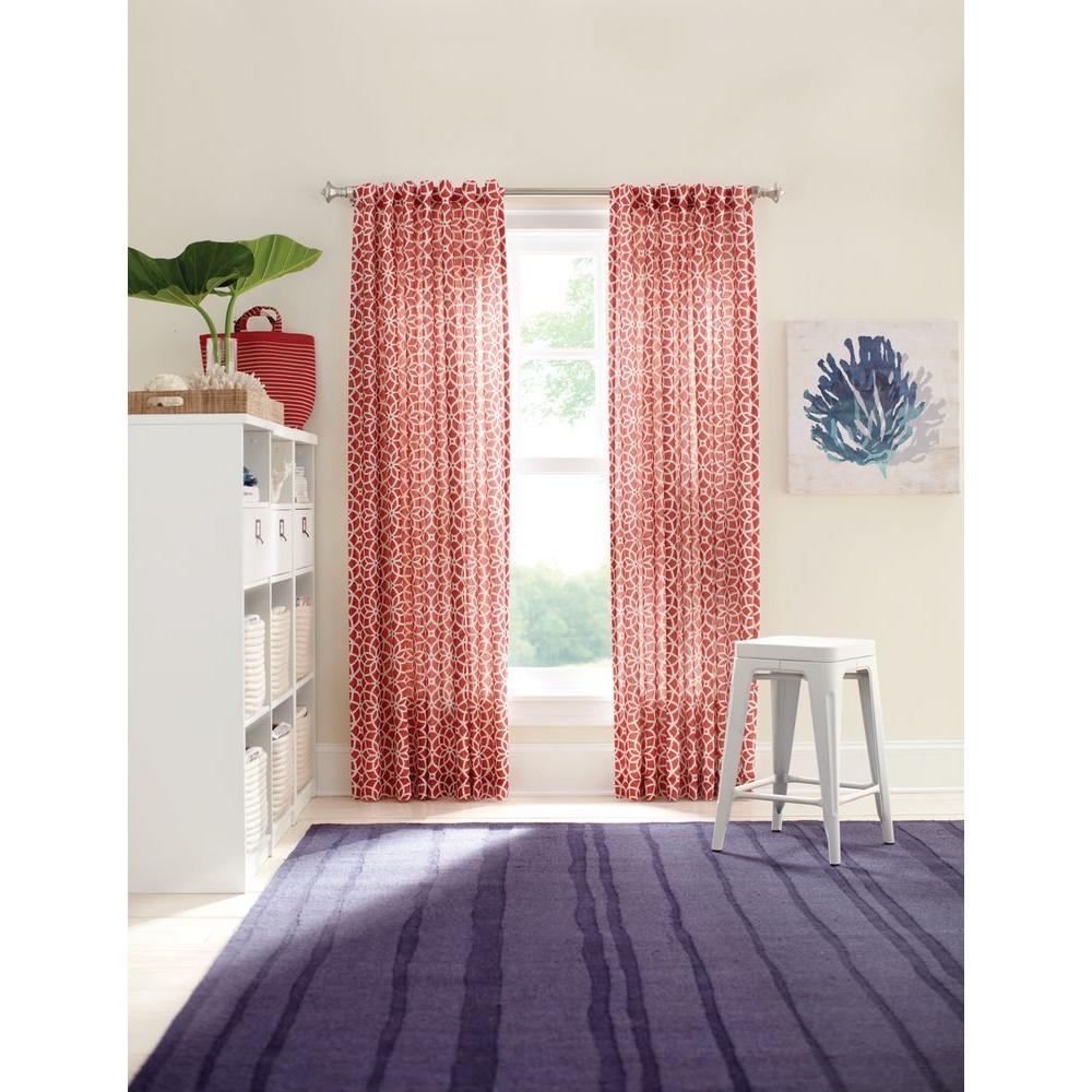 Martha Living Blackout Maine Lobster Full Bloom Back Tab Blackout Maine Lobster Full Bloom Back Tab Curtain