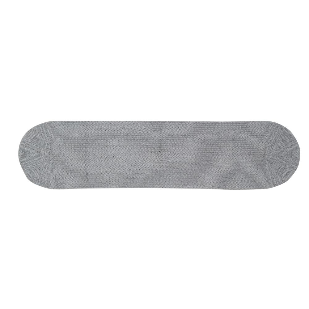 Better Trends Cotton Solid Braided Grey Cotton Table Runner Ss Rucb1372gry The Home Depot