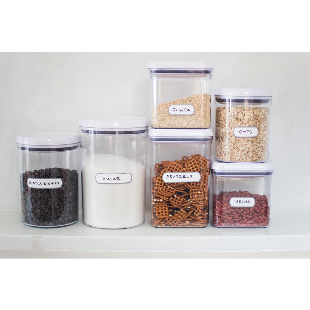 glass flour and sugar containers