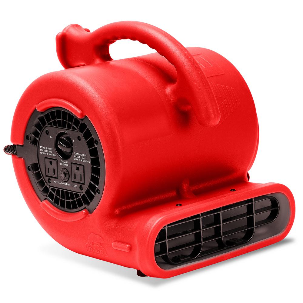 B-Air 1/4 HP Air Mover Blower Fan For Water Damage Restoration Carpet ...