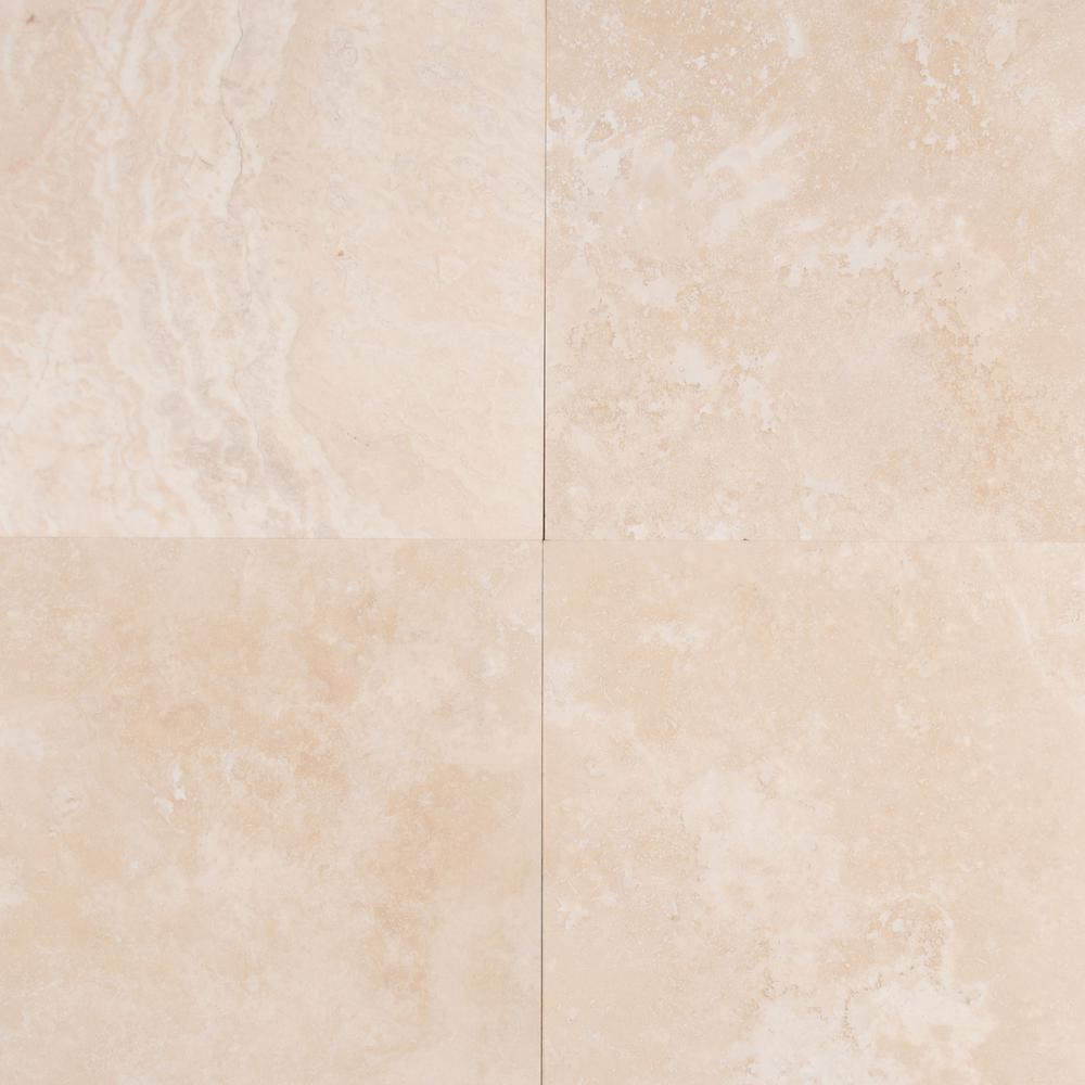 18x18 Travertine Tile Natural Stone The Home Depot 18x18 Travertine Tile Natural Stone