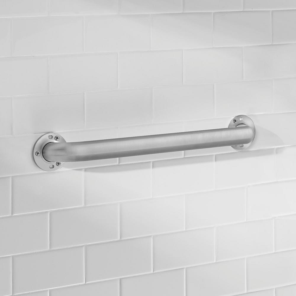 Glacier Bay 18 in. x 11/2 in. Exposed Screw ADA Compliant Grab Bar in