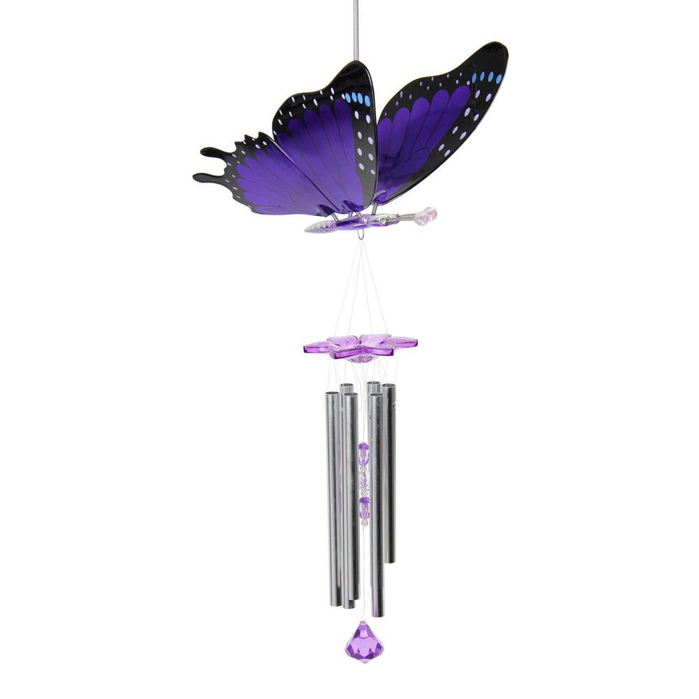 Windy Wings Large Purple Butterfly Windy Wing Wind Chime40296 The