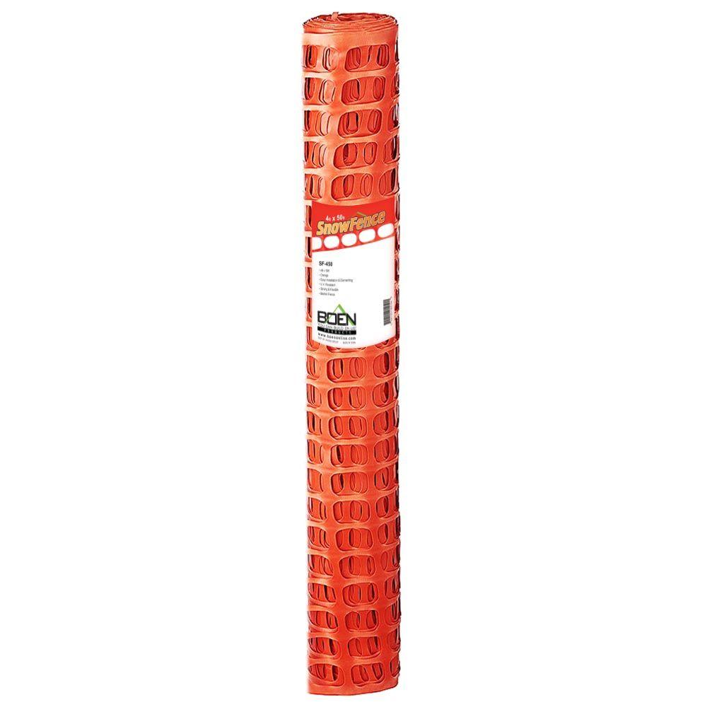 Tenax 4 Ft. X 100 Ft. Orange Guardian Safety Barrier Fence-998044 - The ...