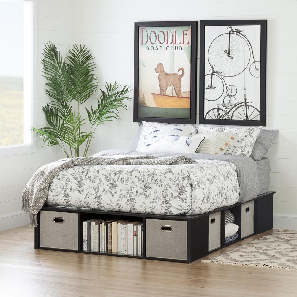 South Shore Flexible Full Wood Storage Bed-10487 - The ...