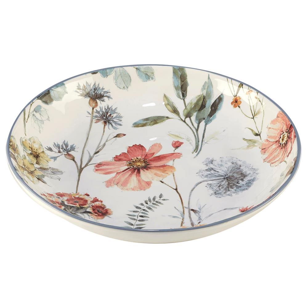 Certified International 23638 Herb Blossoms Serving/Pasta Bowl 13 x 3 One Size Multicolored 