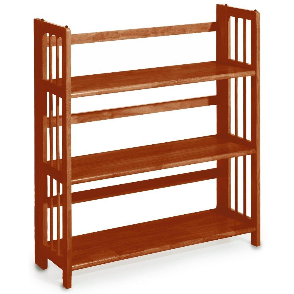 Casual Home Walnut Folding Stacking Open Bookcase 330 23 The