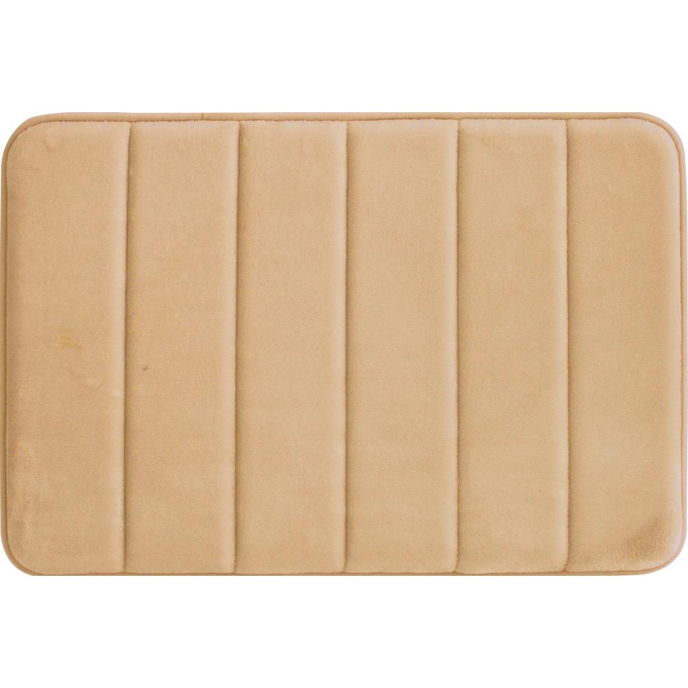 Bath Rugs Mats The Home Depot Tranquility Beige 20 In X 30 Bath Mat