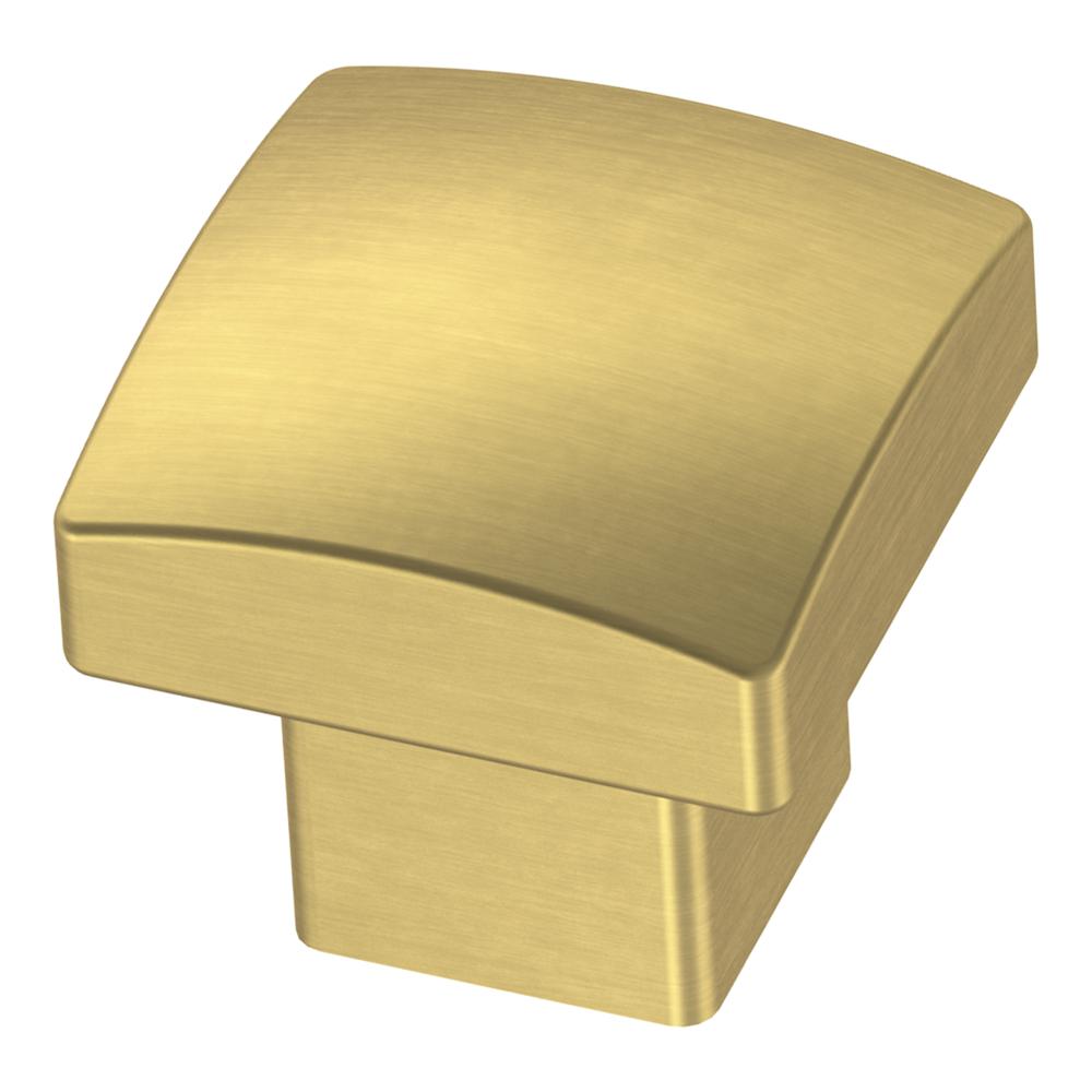 Liberty Simply Geometric 11/8 in. (28mm) Brushed Brass Square
