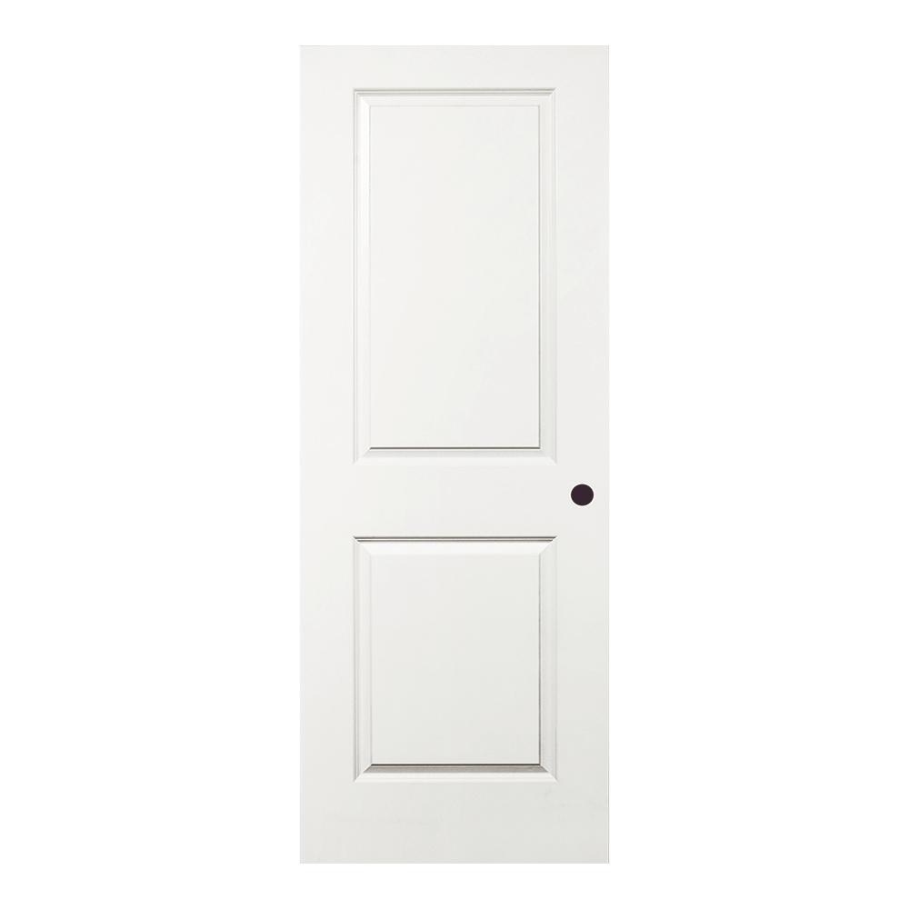 Steves Sons 30 In X 80 In 2 Panel Squaretop Molded White Primed Solid Core Composite Interior Door Slab With Bore