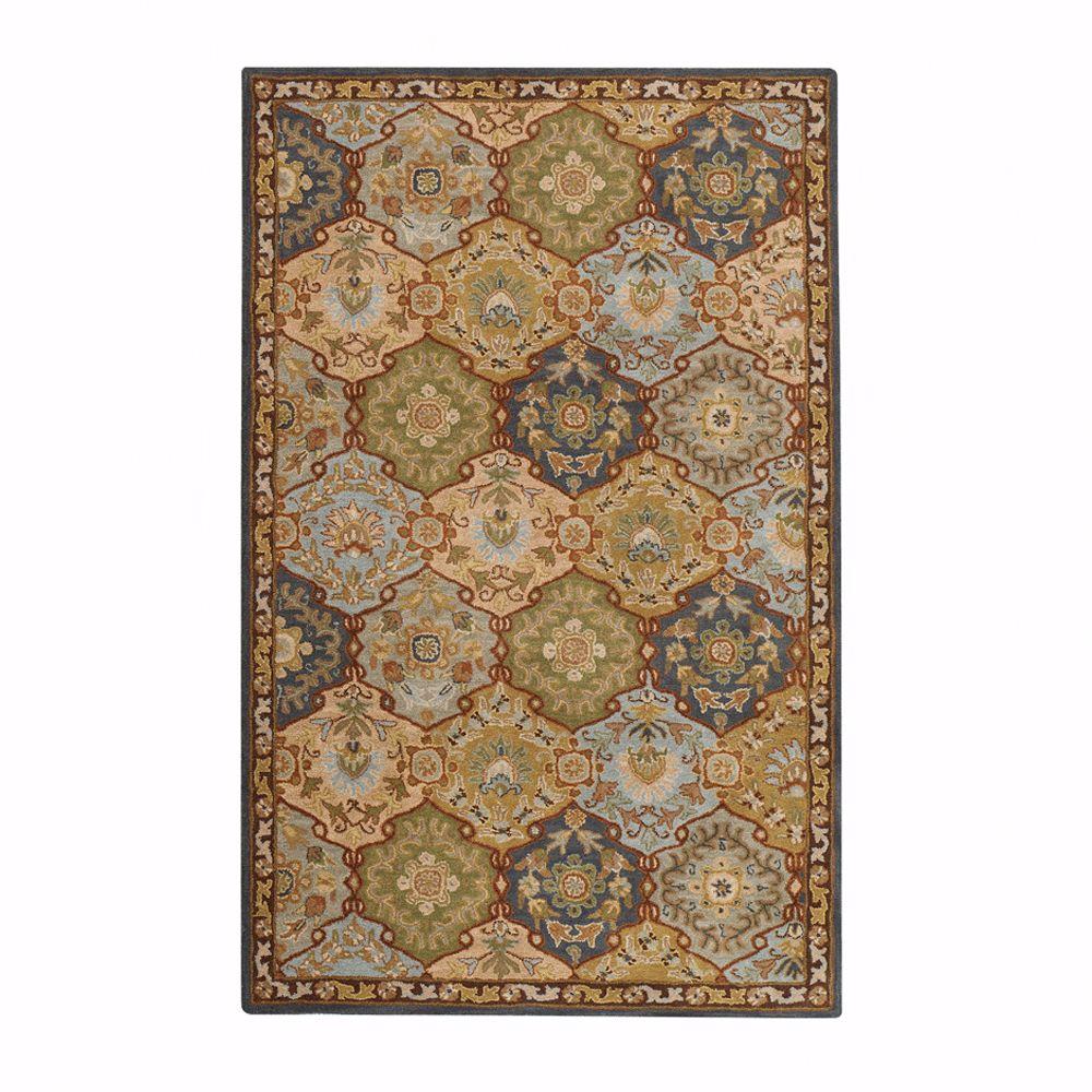 Home Decorators Collection Grandeur Blue Multi 5 ft. x 8 ft. Area Rug