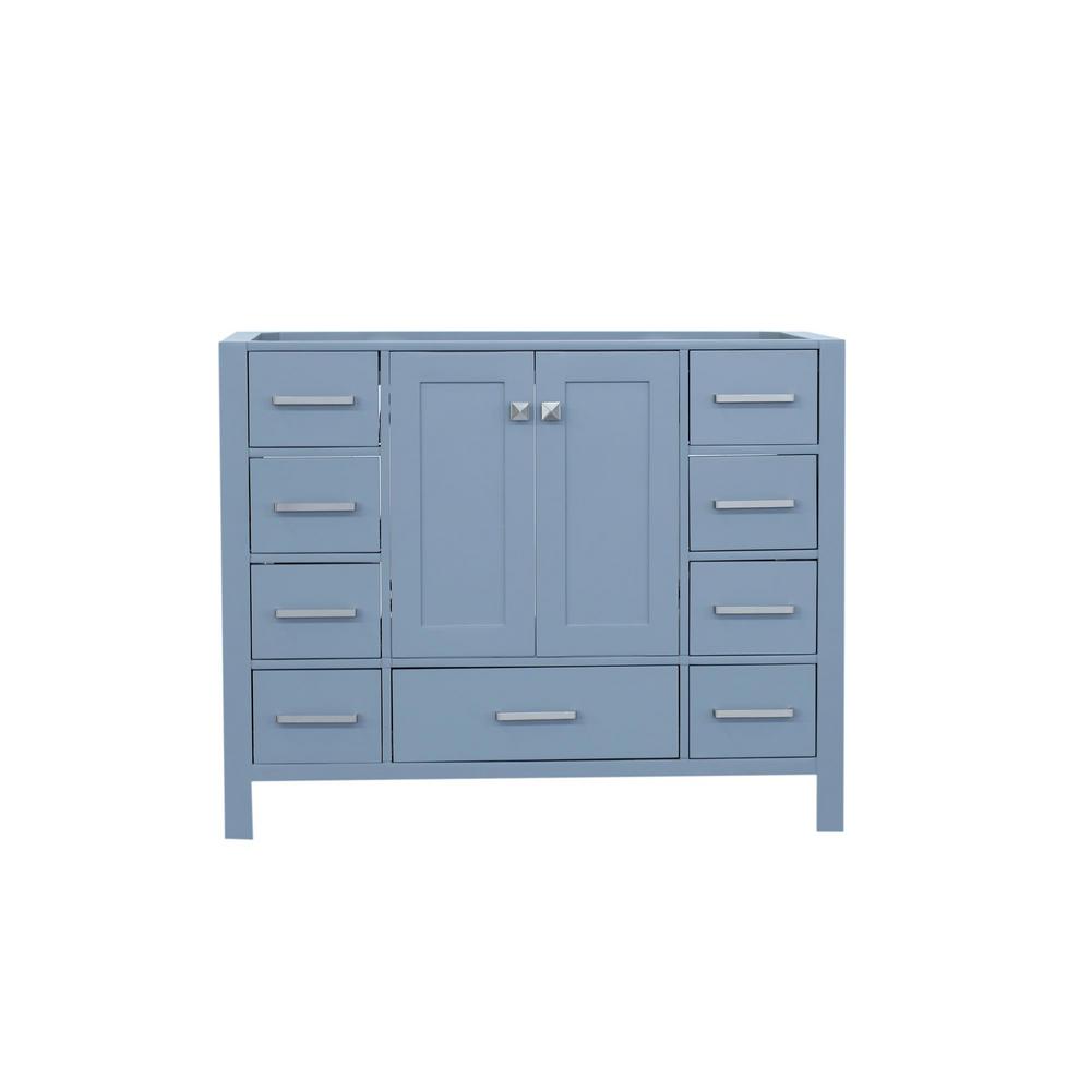 Ariel Cambridge 42 In W Vanity Cabinet Only In Grey A043s Bc Gry