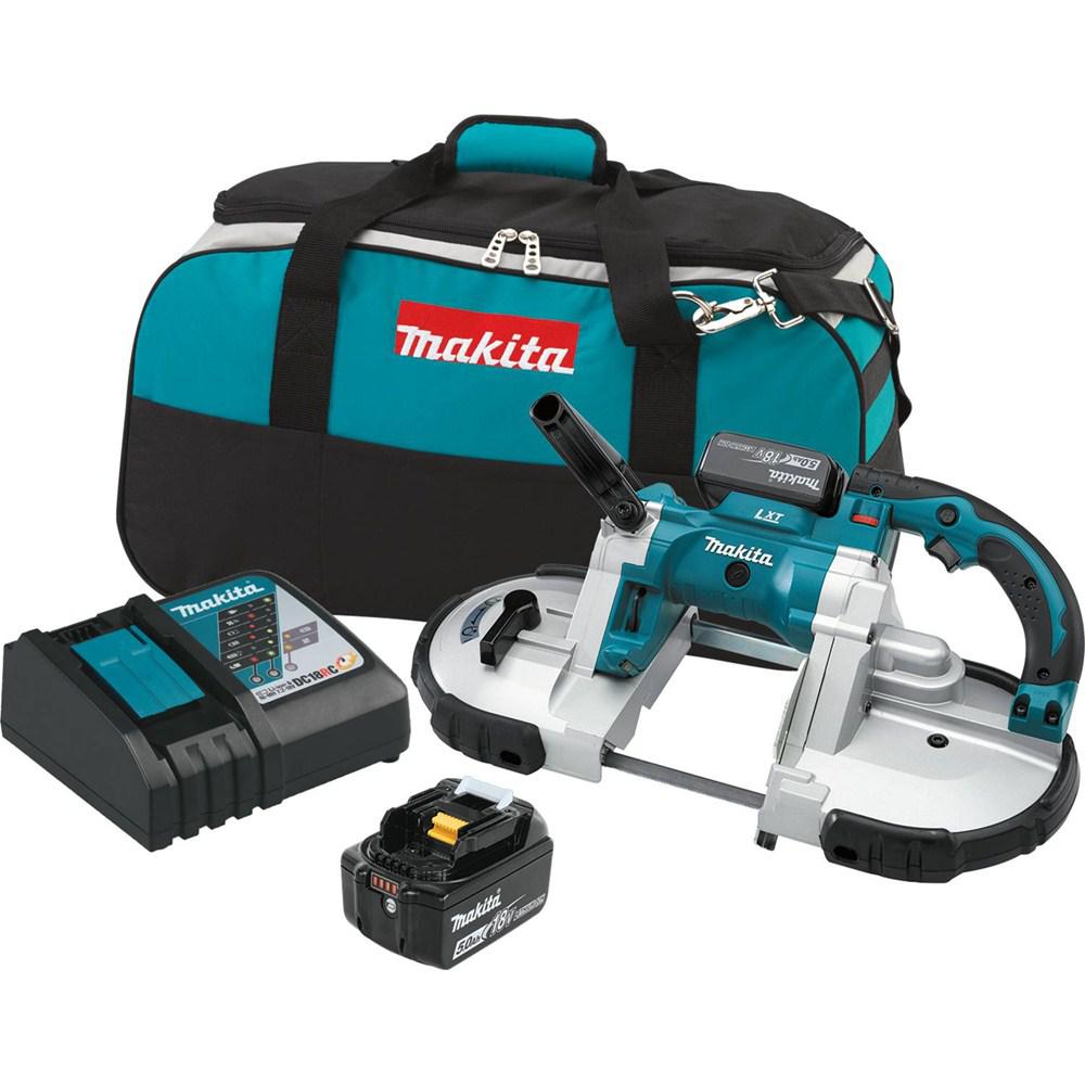 Makita 18Volt LXT 5.0Ah LithiumIon Cordless Portable Band Saw Kit