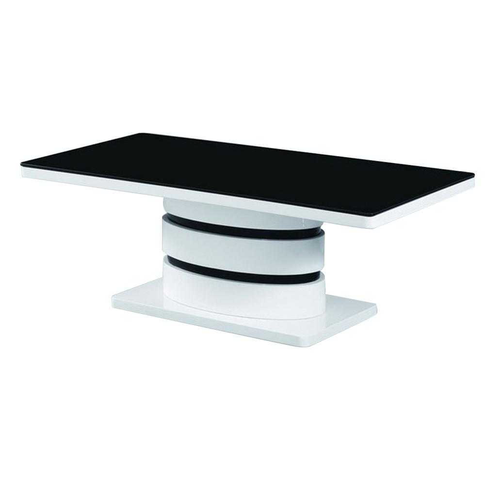 Fab Gl And Mirror Kilimanjaro Tempered Coffee Table With Fab Gl And Mirror Kilimanjaro Tempered Coffee Table With Glossy Black White Base