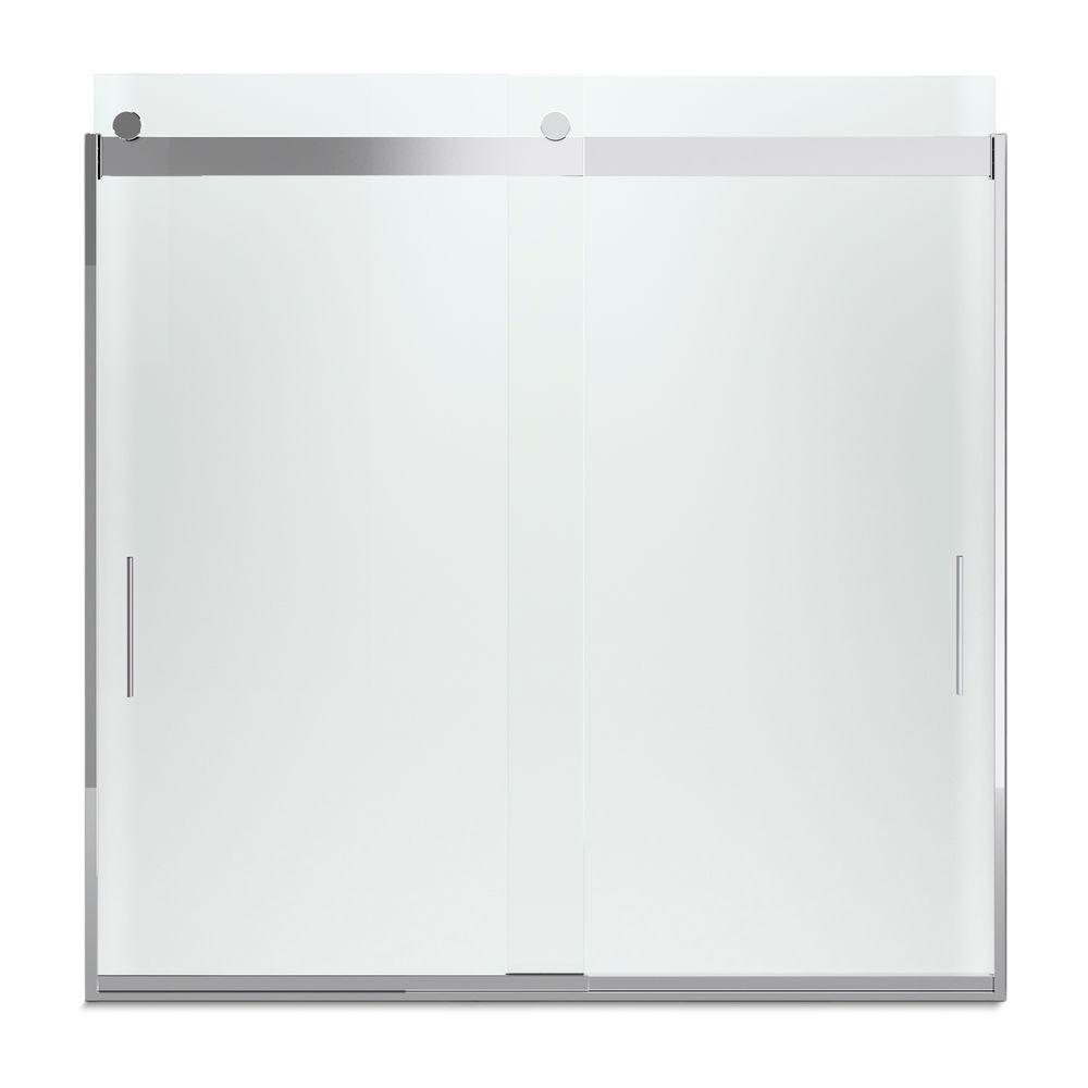 Kohler Levity 57 In X 59 75 Semi Frameless Sliding Tub Door Semi Frameless Sliding Tub Door In