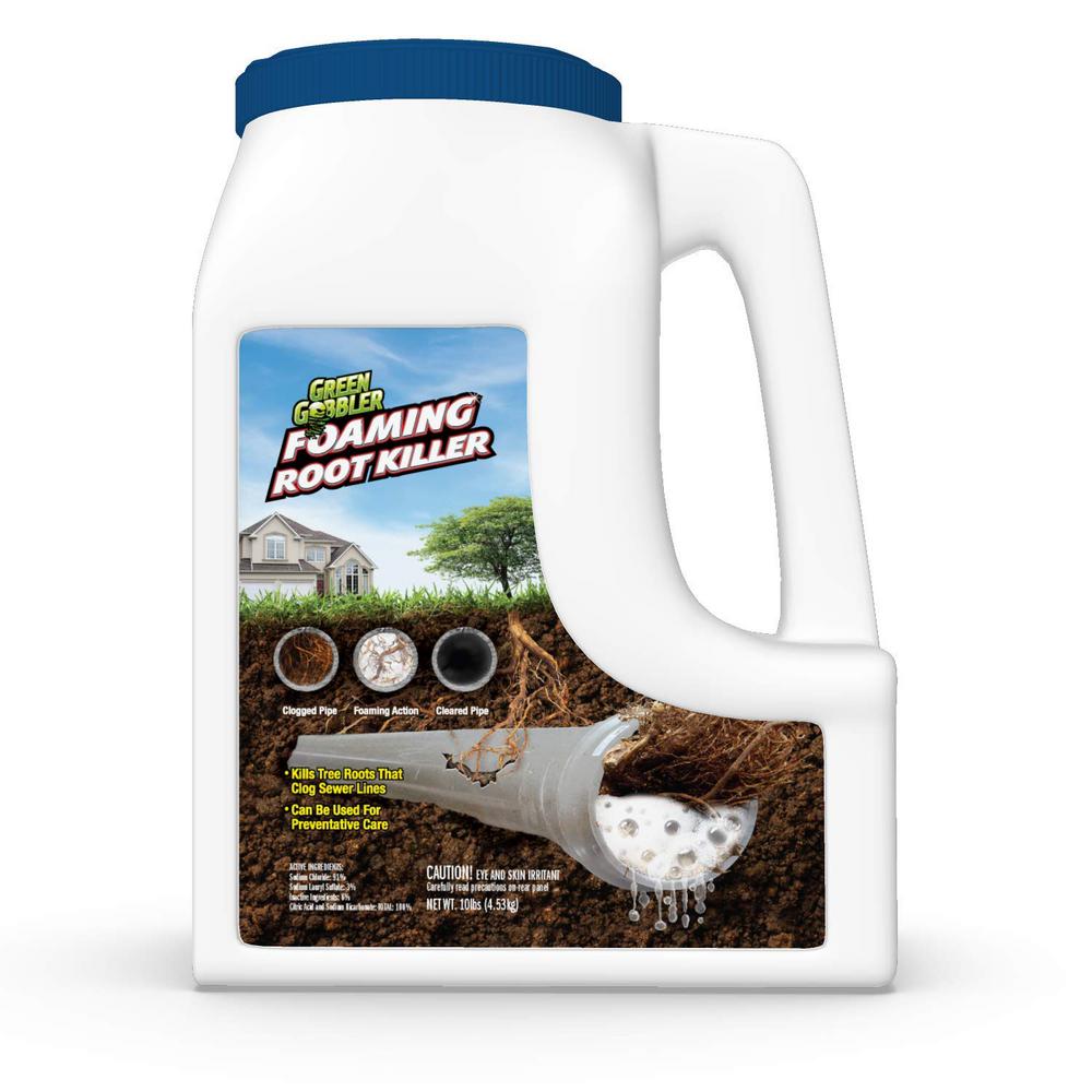 gobbler foaming sewer pipes sulfate roots openers 10hd 10lb